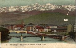 Grenoble CPA View of the alpine range