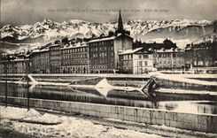 Dauphine CPA Grenoble the Isere and the alpine range Effect of snow