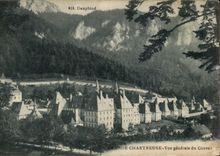 Grosse CPA Chartreuse Ansicht des Klosters