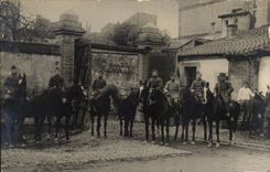 Real photo Grenoble Cavaliers has horse (militaria) TOP