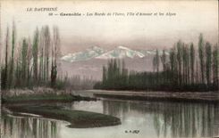 Grenoble CPA edges of Isere the island of love and the Alps