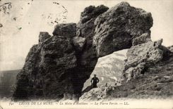 Line of Walls CPA La Motte of Aveillans the bored stone