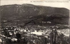 Panoramic Bellegarde CPA Ve and mountain of the Creed