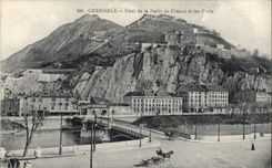 Brucke Grenoble-CPA des Gatters von Frankreich und von Forts
