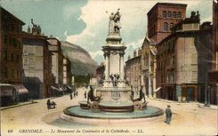 Grenoble CPA das Denkmal des Jahrhunderts und der Kathedrale