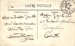 Grenoble CPA the monument of the centenary and the cathedral