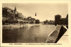 Grenoble CPA das teleferic der Bastille Isere und Sainte Marie