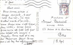 Bagnoles of the flowering ash MODERN CARD the tower of Bonvouloir