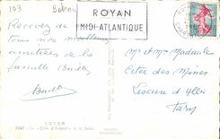 CPA Royan the Dimension of money to the pier (boat boat)