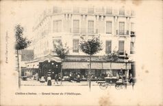 Trawl-net on the Saone - Large Bazaar of the Obelisk - channel - horse CPA