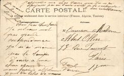 Nevers - Old people's home and Street of Paris - Hotel of France - CPA