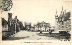 Nevers - Ducal Palate - Town hall and Cathedral - CPA