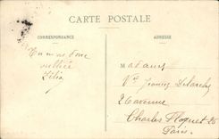 Cezy CPA What remains footbridge after the flood of January 1910