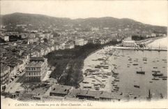 Cannes - panorama close to Mount Knight - CPA
