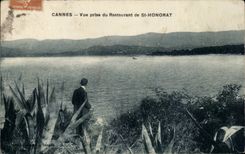 Cannes - Seen from of the Restaurant of St Honorat - CPA