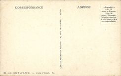 Das Mass des Azurblaus - Ecke bluhte CPA