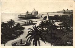 Nettes - Gardens Albert I und das Kasino - CPA