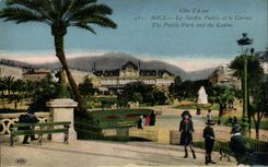 Nettes - der allgemeine Garten und das Kasino - Kind - Spielzeug - CPA