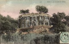 Nettes - die Kaskade des Schlosses - CPA