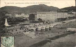 Nettes - neue Garten gesehen vom Pier-Weg - CPA