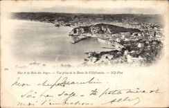 Nett mit Bucht der Engel - die vom Weg Villefranche gesehen werden hat - CPA