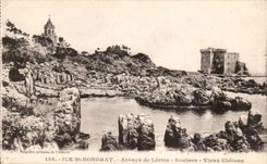 Insel-Str Honorat - Abtei von Lerins - Felsen - alter Mann Schloss - CPA