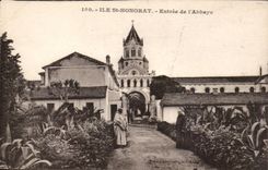 Insel-Str Honorat - Abtei von Lerins - Eingang - CPA