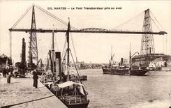 Nantes - the Transporter bridge taken downstream - CPA