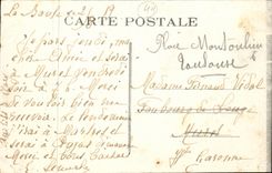 La Baule on Sea CPA Paludiers leaving in walk (ass donkey)