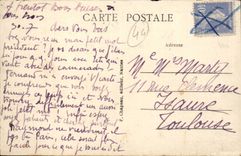 La Baule on Sea CPA On the boulevard of the Dunes