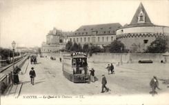 Nantes CPA the quay and the castle