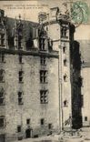 Nantes CPA interior court of the castle the old body of guard and the well