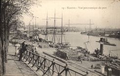 Nantes CPA Panoramic View of the port