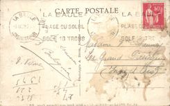 La Baule on Sea CPA the Royal hotel towards the Pavia avenue