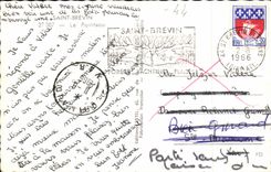 Saint Brevin MODERNE KARTE der Durchschlag