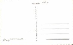 Saint Nazaire CPA the beach