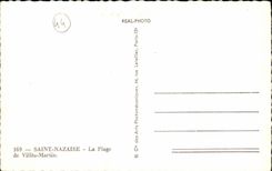 Saint Nazaire CPA the beach of Martin Cities