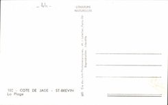 MODERNE KARTE Str-Brevin der Strand