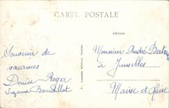 Pornichet CPA View of the beach taken of the rocks