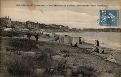 Pornichet CPA View of the beach taken in front of the hotel of the ocean