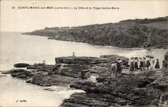 Sainte Marie auf Meer CPA das Mass und der Strand Sainte Marie