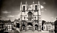 Nantes MODERN CARD the cathedral Places St Pierre