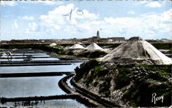 Zwischen CRoisic und Batz auf Meermodernen KARTEN-Salzwasser Sumpfen Mulons salzen