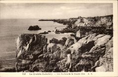 Croisic CPA rocks of the great dimension