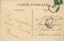 Bernerie CPA Felsen des patorie ein Tag des Sturms