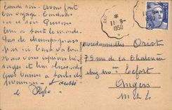 Ancenis CPA About 1840 the old castle Tours of Entering