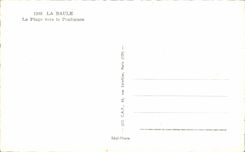 La Baule CPA the beach towards Pouliguen