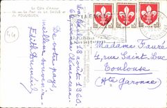 Baule MODERN CARD the port of Baule and Pouliguen