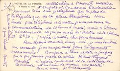 CPA the hotel of the Vendee in 1934