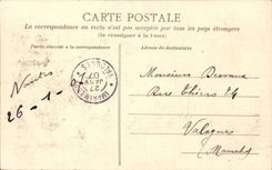 CPA Nantes the large theater and the Street Crepillon